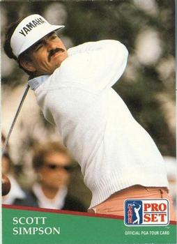 1991 Pro Set PGA Tour #125 Scott Simpson Front