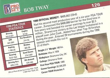 1991 Pro Set PGA Tour #126 Bob Tway Back