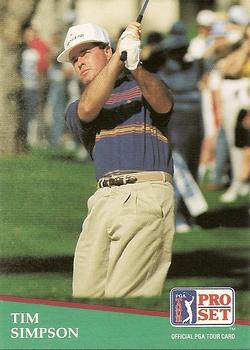 1991 Pro Set PGA Tour #128 Tim Simpson Front