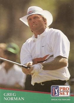 1991 Pro Set PGA Tour #133 Greg Norman Front