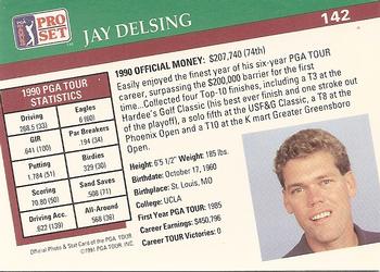 1991 Pro Set PGA Tour #142 Jay Delsing Back