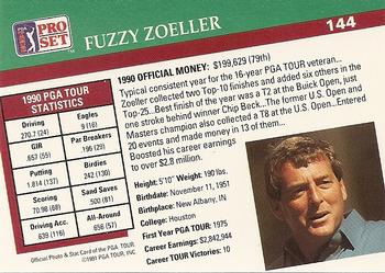 1991 Pro Set PGA Tour #144 Fuzzy Zoeller Back