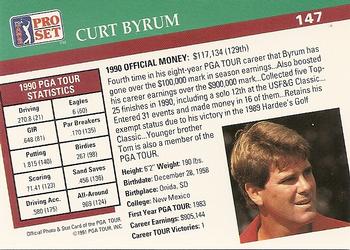 1991 Pro Set PGA Tour #147 Curt Byrum Back