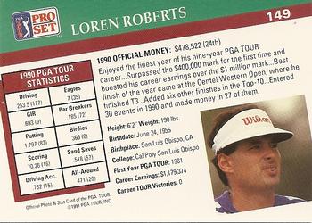 1991 Pro Set PGA Tour #149 Loren Roberts Back
