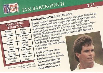 1991 Pro Set PGA Tour #151 Ian Baker-Finch Back