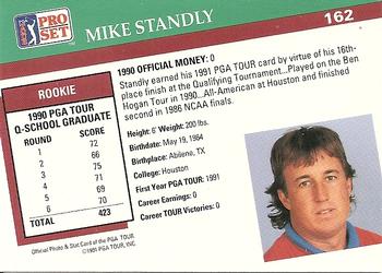 1991 Pro Set PGA Tour #162 Mike Standly Back