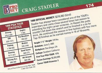 1991 Pro Set PGA Tour #174 Craig Stadler Back