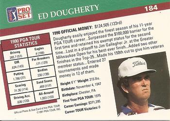 1991 Pro Set PGA Tour #184 Ed Dougherty Back