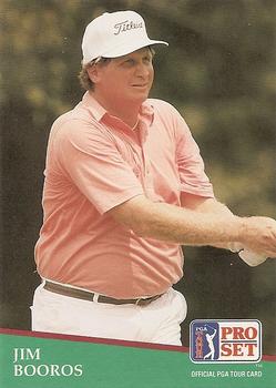 1991 Pro Set PGA Tour #185 Jim Booros Front