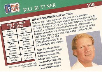 1991 Pro Set PGA Tour #186 Bill Buttner Back
