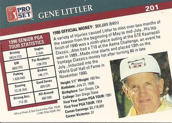 1991 Pro Set PGA Tour #201 Gene Littler Back