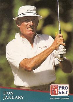 1991 Pro Set PGA Tour #204 Don January Front
