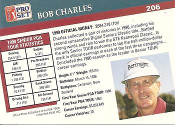 1991 Pro Set PGA Tour #206 Bob Charles Back