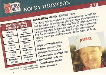 1991 Pro Set PGA Tour #213 Rocky Thompson Back