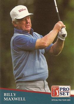 1991 Pro Set PGA Tour #214 Billy Maxwell Front