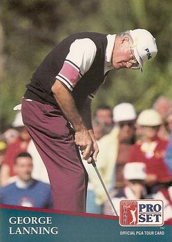 1991 Pro Set PGA Tour #228 George Lanning Front