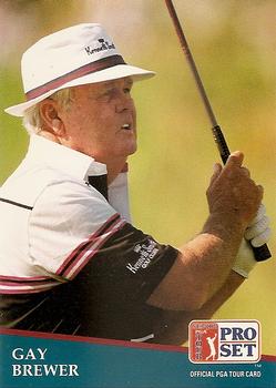 1991 Pro Set PGA Tour #230 Gay Brewer Front