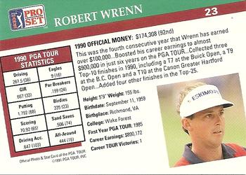 1991 Pro Set PGA Tour #23 Robert Wrenn Back