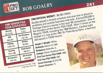 1991 Pro Set PGA Tour #241 Bob Goalby Back
