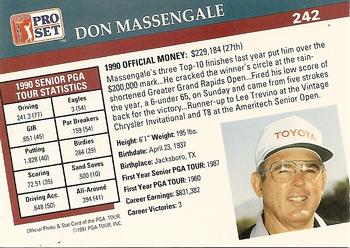 1991 Pro Set PGA Tour #242 Don Massengale Back