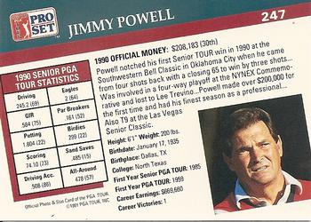 1991 Pro Set PGA Tour #247 Jimmy Powell Back