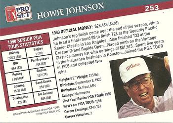 1991 Pro Set PGA Tour #253 Howie Johnson Back