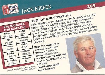 1991 Pro Set PGA Tour #259 Jack Kiefer Back