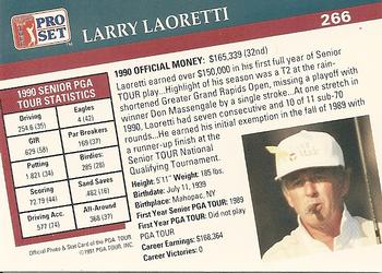 1991 Pro Set PGA Tour #266 Larry Laoretti Back