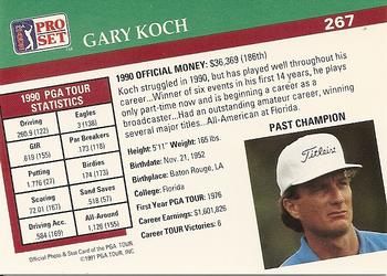 1991 Pro Set PGA Tour #267 Gary Koch Back