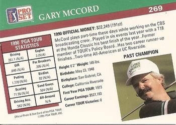 1991 Pro Set PGA Tour #269 Gary McCord Back