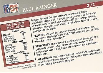 1991 Pro Set PGA Tour #272 Paul Azinger Back