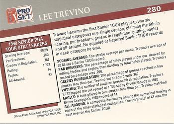 1991 Pro Set PGA Tour #280 Lee Trevino Back