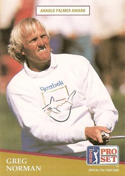 1991 Pro Set PGA Tour #282 Greg Norman Front