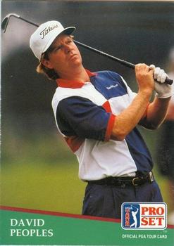 1991 Pro Set PGA Tour #37 David Peoples Front