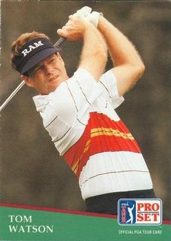 1991 Pro Set PGA Tour #41 Tom Watson Front