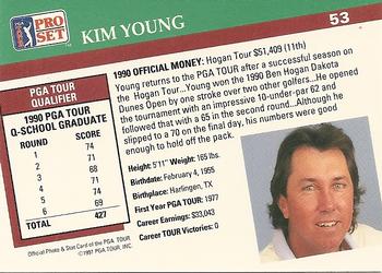 1991 Pro Set PGA Tour #53 Kim Young Back