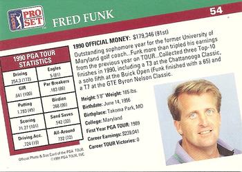 1991 Pro Set PGA Tour #54 Fred Funk Back