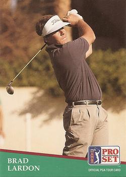1991 Pro Set PGA Tour #55 Brad Lardon Front