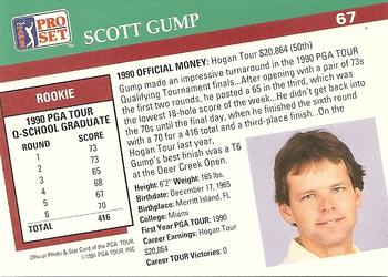 1991 Pro Set PGA Tour #67 Scott Gump Back