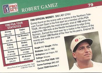 1991 Pro Set PGA Tour #79 Robert Gamez Back