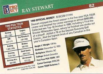 1991 Pro Set PGA Tour #82 Ray Stewart Back