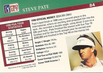 1991 Pro Set PGA Tour #84 Steve Pate Back