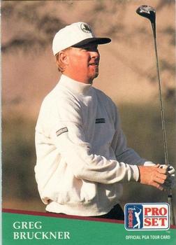 1991 Pro Set PGA Tour #87 Greg Bruckner Front