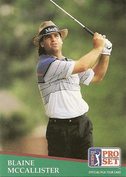 1991 Pro Set PGA Tour #95 Blaine McCallister Front