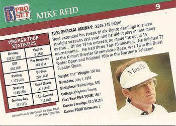 1991 Pro Set PGA Tour #9 Mike Reid Back