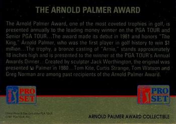 1991 Pro Set PGA Tour #NNO Arnold Palmer Back