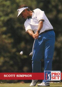 1992 Pro Set PGA Tour #103 Scott Simpson Front