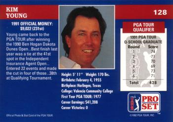 1992 Pro Set PGA Tour #128 Kim Young Back