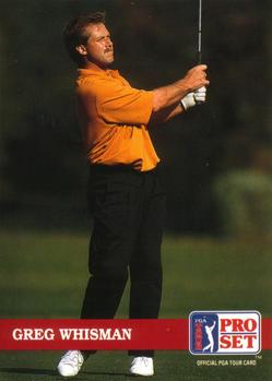 1992 Pro Set PGA Tour #135 Greg Whisman Front