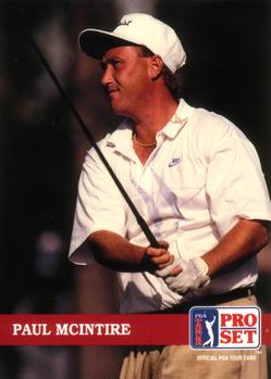 1992 Pro Set PGA Tour #145 Paul McIntire Front